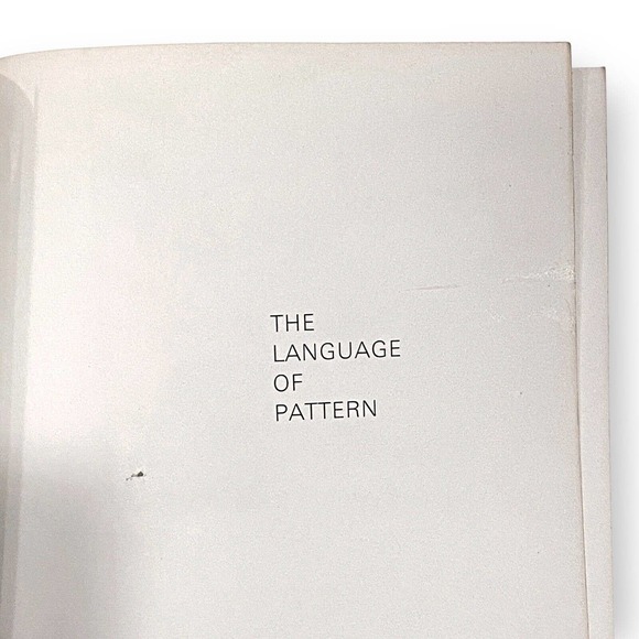 The Language of Pattern, Keith Albarn (1974, Paperback) First Edition, VG Good - Picture 3 of 5
